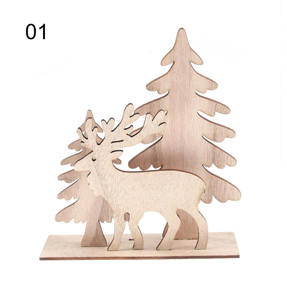 1 шт. Новые деревянные срезы, поделки на рождественскую елку с креативными деревянными звездами для рождественских украшений для домашней вечеринки