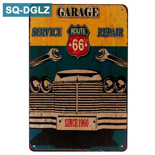 [SQ-DGLZ] Горячая MUSCLE CAR GARAGE Металлическая вывеска Магазин Настенный декор Оловянная вывеска Винтажные металлические вывески Домашний декор Живопись Таблички Художественный постер