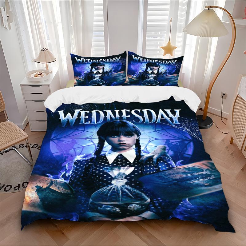 Wednesday'S Journey Print 3Pcs Bedding Setduvet Cover With 2 Bedropillowcase Home Birthday Gift