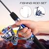 Комбинированная удочка для ледяного спиннинга с спиннинговой катушкой Удочка Nini и переносная рыболовная катушка для морской воды