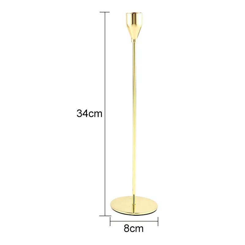 1 комплект, европейский металлический подсвечник, изысканный подсвечник, канделябры, винтажное золотое свадебное украшение, домашний декор для гостиной