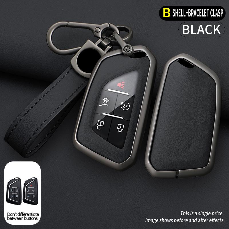 Metal Key Fob 3/4/5/6 button Cover Case for Chevrolet Silverado 1500 Suburban Tahoe for Cadillac for GMC Sierra Yukon 2023 2024