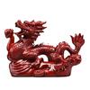 Dragon Ornament Chinese Feng Shui Dragon Statue Lucky Wooden Animals Figurine for Office Home Decoration