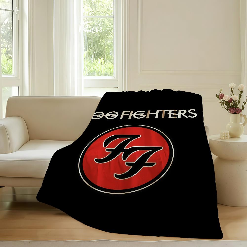 Rock band F-Foo F-Fighters Blanket For Sofa Office Bed Plane Travel Sleep Read Relax Camping Soft And Warm