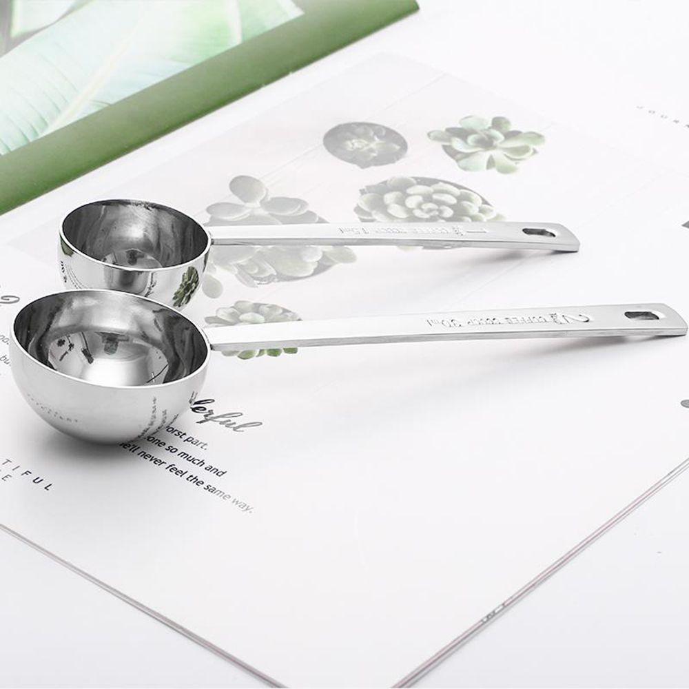 15ML/30ML Smooth Long Handle Thicken Metal Coffee Scoop Measuring Spoon Tablespoon Measure Tools