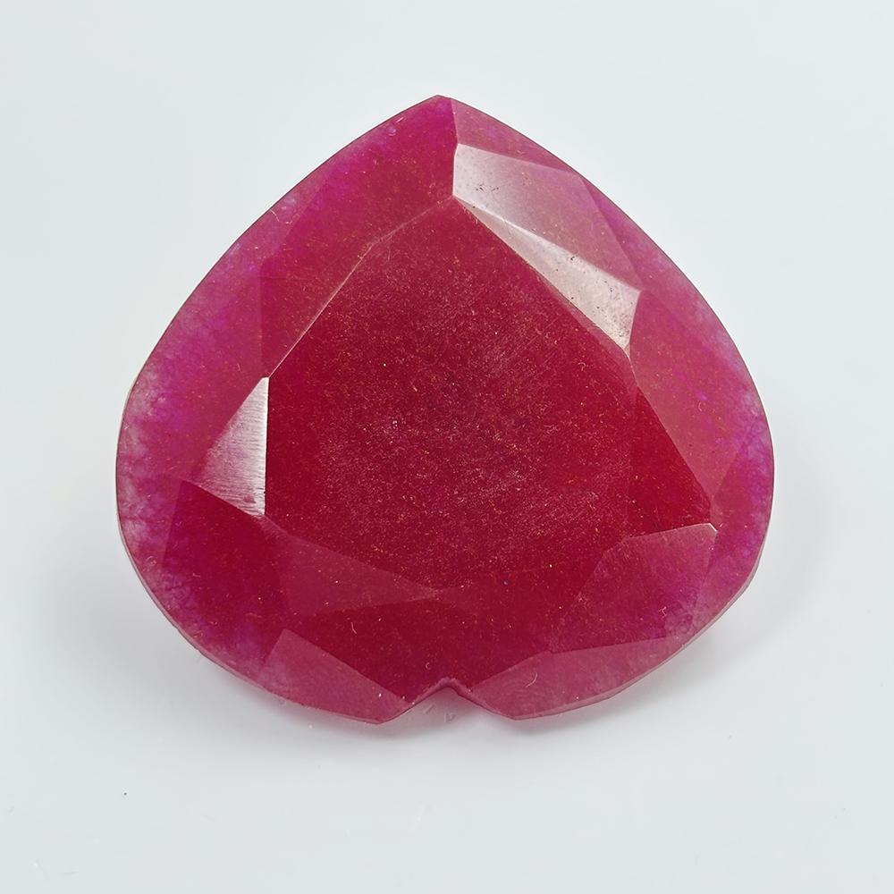 Natural Red Ruby Loose Gemstone 300 ct Heart Cut for Collectors for Jewelry Making and Crafts