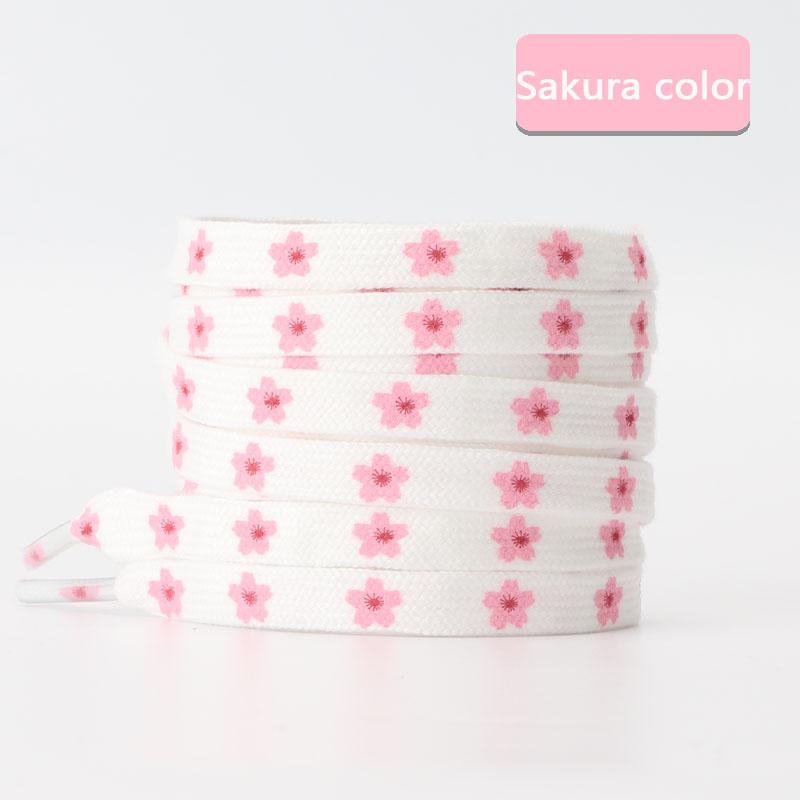 Плоские шнурки для кроссовок Шнурки для обуви с сердечками и любовью Цветы Маленькие ромашки Сакура Шнурки для обуви Высокие холщовые шнурки для обуви