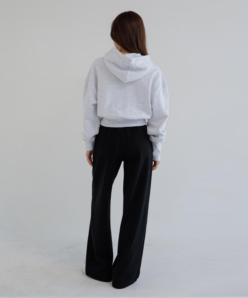 AWESOME STUDIO Low-Waist Wide Sweatpants Black