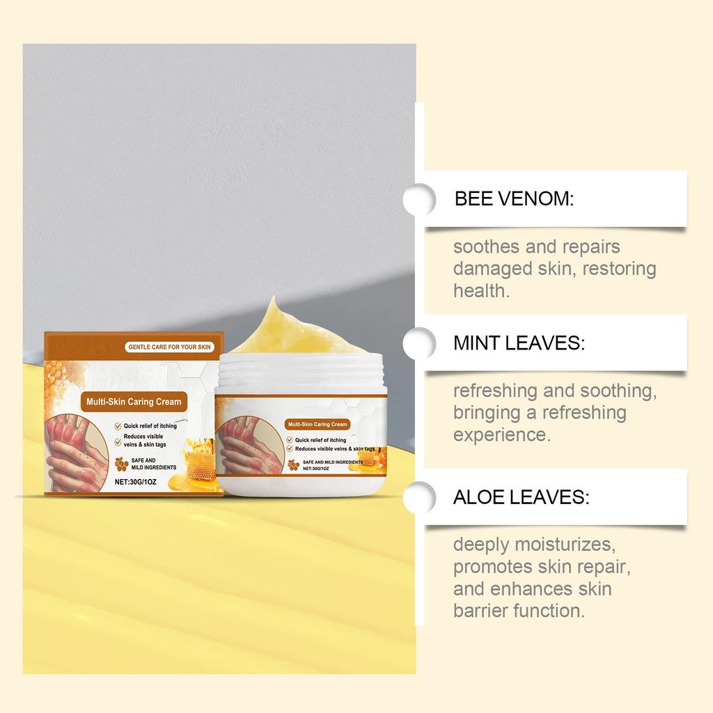 Многофункциональный крем для ухода за кожей Мягко очищает, разглаживает и увлажняет крем для ухода за кожей