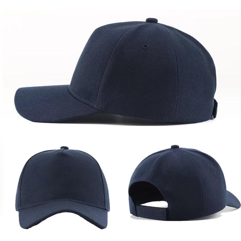 Five-Panel Wool Baseball Cap with Hard Top and Sunshade