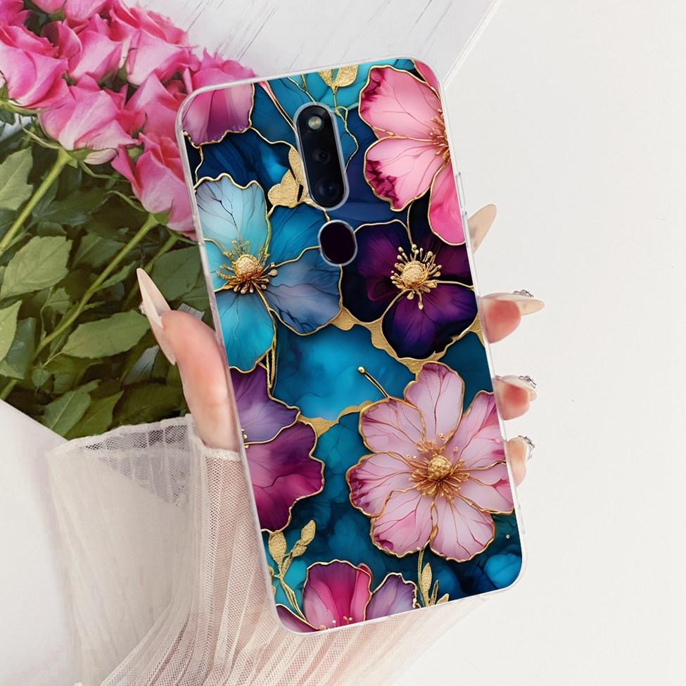 Clear Casing For Oppo F11Pro CPH1969 CPH2209 CPH1987 Phone Case For Oppo F11 Pro Cover Fashion Butterfly Funny Cute Painted