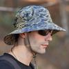 Men's Sun Cap Breathable Quick Dry Bucket Hats Sun Protection Anti-UV Fishing Camping Camouflage Fisherman Hat