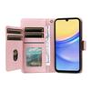 For Samsung Galaxy A15 5G/A15 4G Case with Multi-Card Holder and Strap PU Leather Phone Cover Stand
