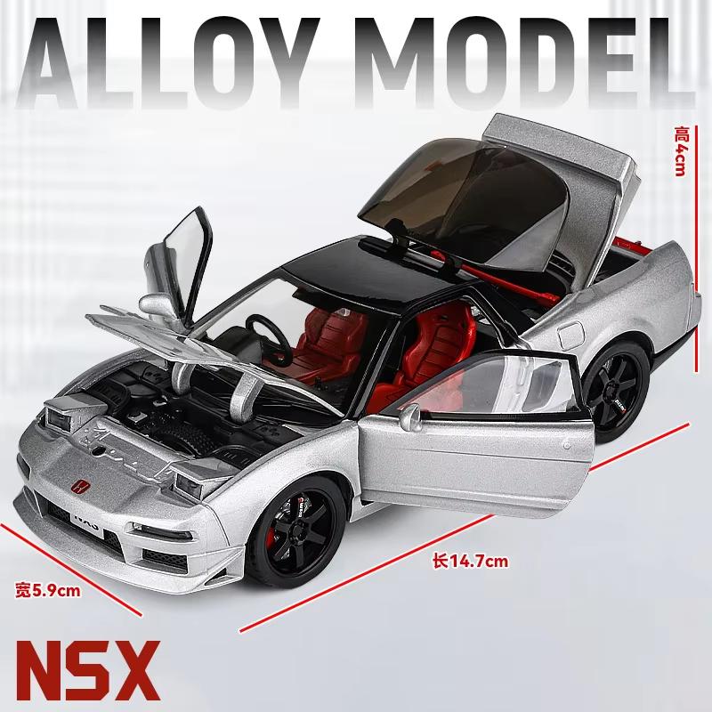 Новый 1:32 Honda NSX Alloy Sports Car Литая игрушечная машинка гоночный автомобиль металлический орнамент модель имитация звука и света коллекция дети мальчики подарок