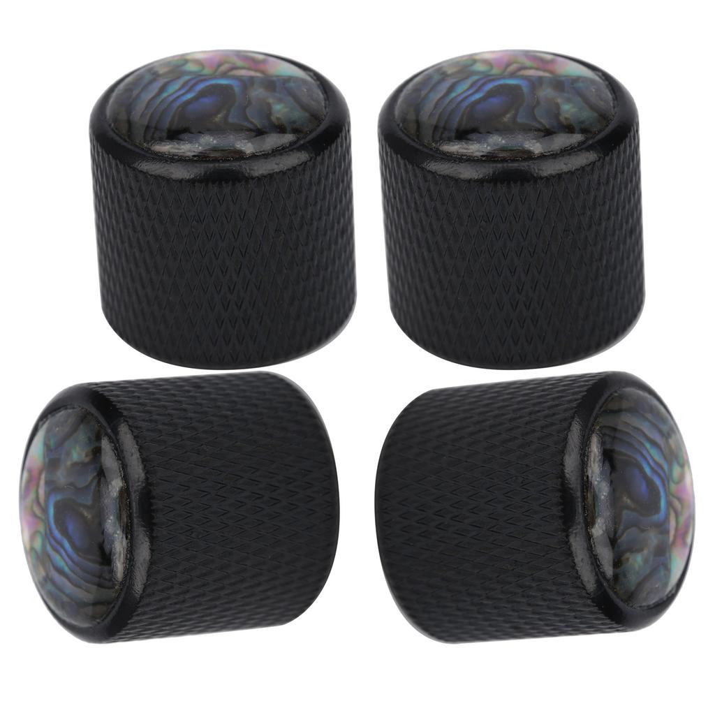 4 шт. электрическая басовая ручка купольная металлическая высококачественная оболочка инкрустированная тон регулятор громкости гитарные детали