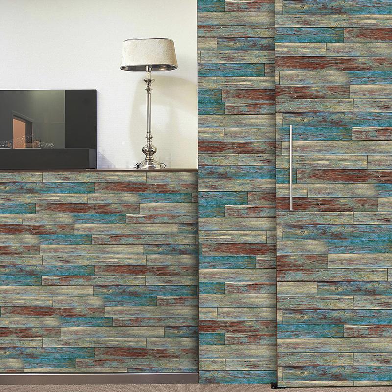 Виниловые водонепроницаемые самоклеящиеся обои Peel And Stick, наклейки с рисунком под дерево, съемные контактные бумажные настенные покрытия Flim