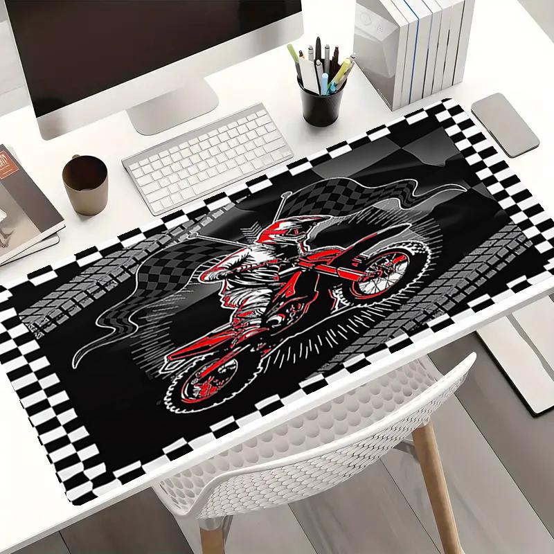 off road motorcycles Theme Mouse Pad, Non Slip Rubber Base, Multifunctional Office & Home Decor, Perfect for Workspace Personalization.