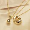 Alphabet Letter Pendant Necklace Gold Color A-Z Letter Clavicle Chain Delicate Women Choker  Women