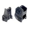 ChaosAirsoft DANIEL DEFENSE Fixed Iron Sights Replica Front & Rear Set with 20mm Rail (Black)