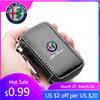 For Alfa Romeo 2026 Hot Sticker Leather Car Key Case Key Full Cover For Alfa Romeo Giulia Stelvio Giulietta 156 159 147 Mito Ton