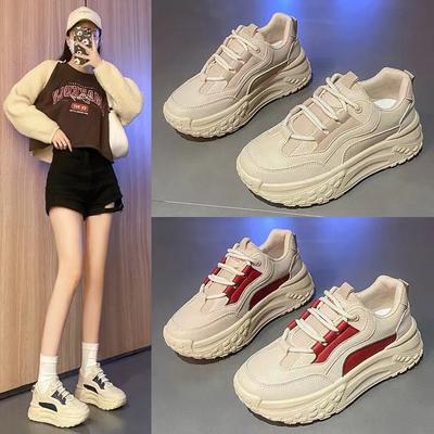 Новые модные белые туфли на удобной платформе, универсальные повседневные спортивные туфли на платформе 5 см