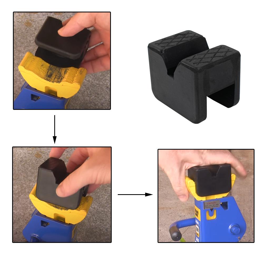 Универсальный резиновый квадратный домкрат, подставка, адаптер, инструмент, защита для сварных швов, защита пола, подъем автомобиля, противоскользящая защита, замена автомобиля