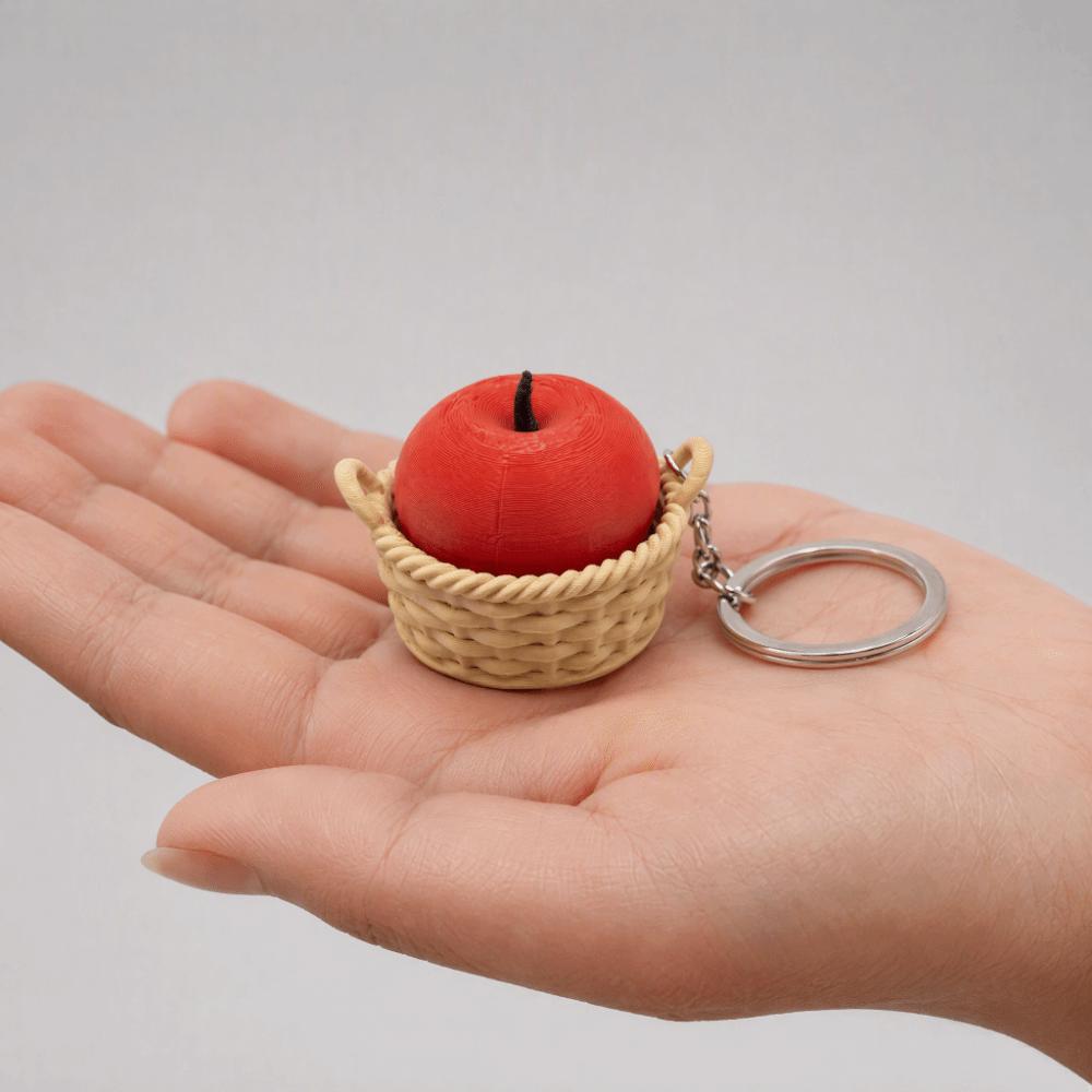 Simulation Finger Button Pendant 3D Printed Calming Keychain Foods Clicker Keychain Bag Pendant