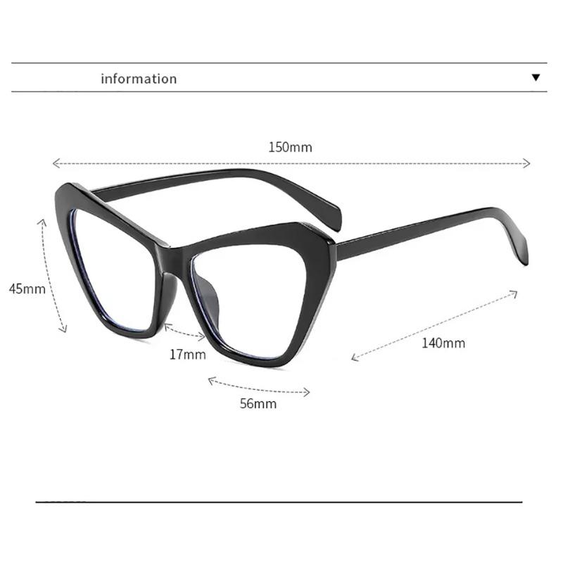 Colorful Oversize Reading Glasses Fashion Women Men Cat Eye Far Sight Eyeglasses Sunglasses Goggles with Diopter 0 To -4.0