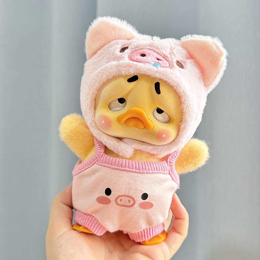 Маленькая желтая кукольная утка Одежда для раздражающей утки Расстроенная уточка Мягкая серия Детская одежда Аксессуары