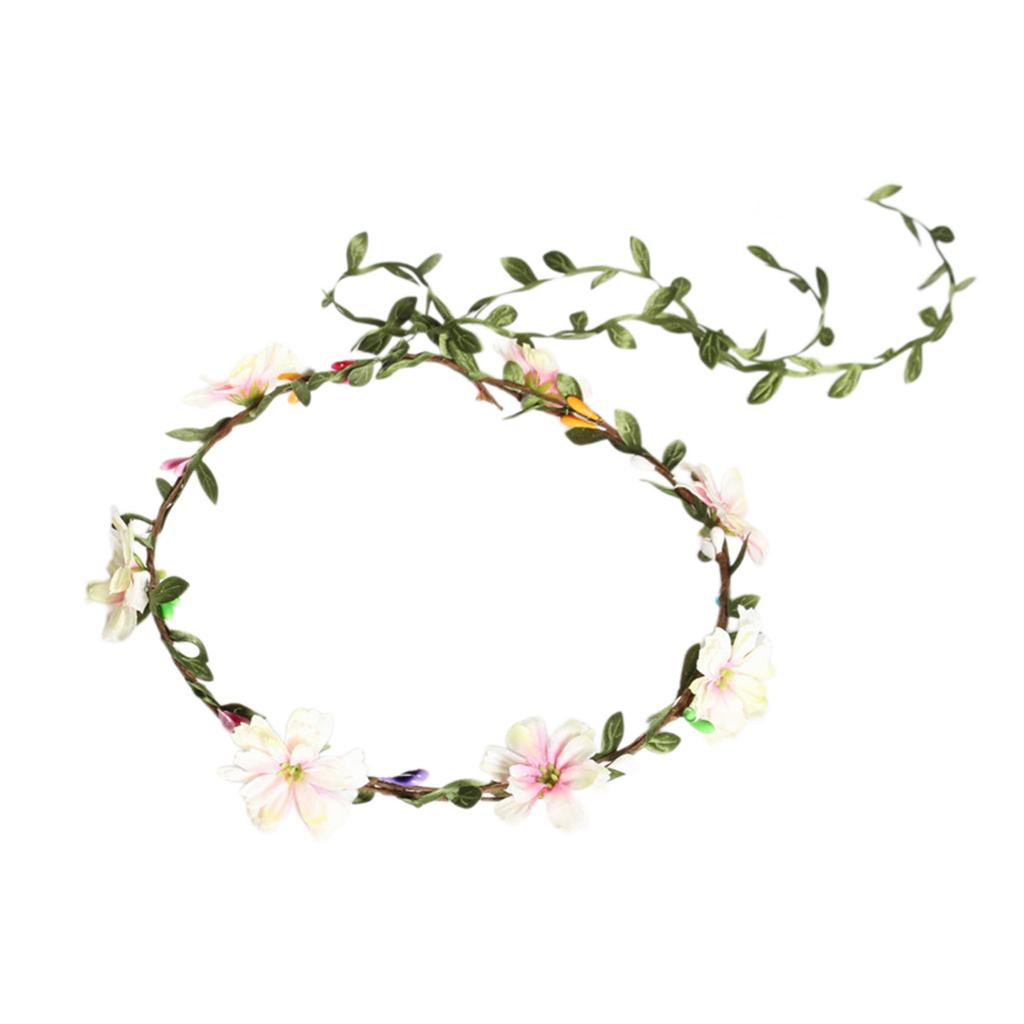 Цветочные повязки на голову для женщин, свадебные цветочные короны для свадебной вечеринки, цветочные гирлянды, короны для волос, венок для цветочной фотосессии
