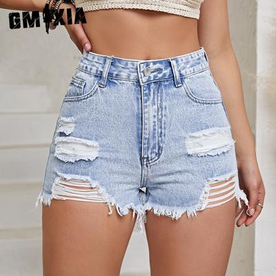 Женские модные рваные джинсовые шорты