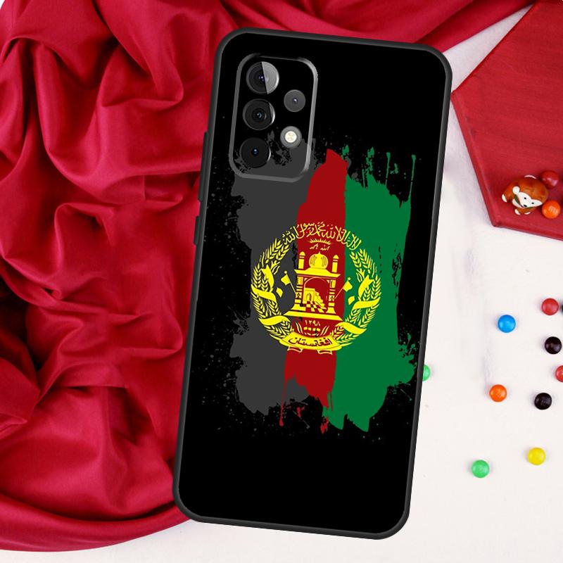 Афганский Афганистан Флаг Для Samsung Galaxy A26 A05 A06 A16 A54 A34 A14 A22 A32 A52 A55 A35 A15 A53 A13 A56 A36 Чехол