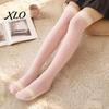 Comfortable Ladies Socks 1 Pair Women Thigh High for Winter, Thickened Coral Fleece Leg Thermal Sleep Warmer Long Stockings, Fluffy Warm Over