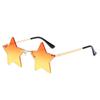 Funny for Women & Men Pentagram Eyewear Rimless Sunglasses Star Shape Sun Glasses Party Glasses