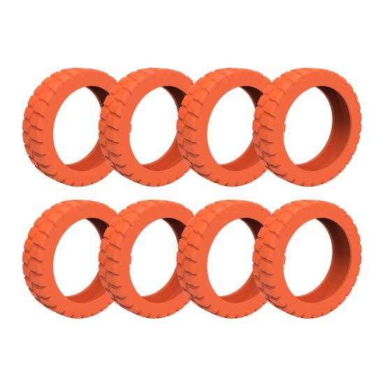 8Pcs Silicone Luggage Wheel Cover Scratch-Free Noise Reduction 8-Spinner Wheel Carry-on Suitcase Caster Protector Cover Travel Luggage Accessories