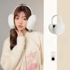 Plush Warm Earmuffs Female Cute Earmuffs Winter Ear Cover Winter Cold-proof Solid Color Ear Warm Folding Autumn and Winter Ear Bag Large