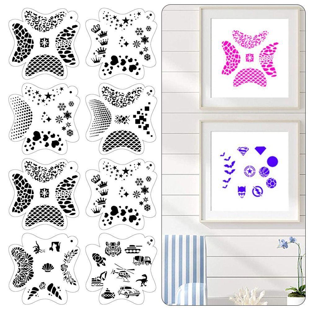 DIY Halloween Birthday Party Paint Template Stencils for Body Painting Face Art Temporary Tattoos