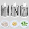 Кухонная машина для измельчения сыра с вращающейся овощерезкой, фрукторезкой, 3 острыми барабанами из нержавеющей стали, инструменты для измельчения овощей