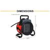 Portable Ceramic Electric Space Heater Thermostat Air Warmer Radiator Room Fast Heat Auto Shut-Off Safety Feature 2000W 3000W