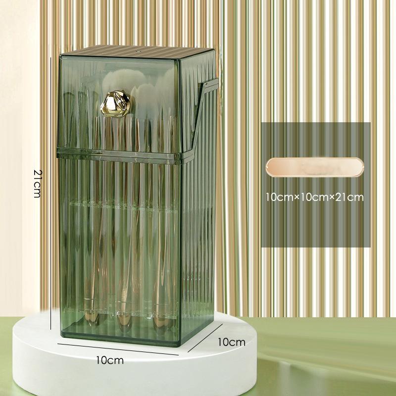 Модный пластиковый держатель для кистей для макияжа, органайзер для губной помады, держатель для карандашей для бровей, органайзер для макияжа, настольная коробка для хранения косметики