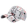 BUZZxSELECTION Casual Cap with English Tarot and Unique Design Men's Letters, Logo, Cards, (CAP185) (White)
