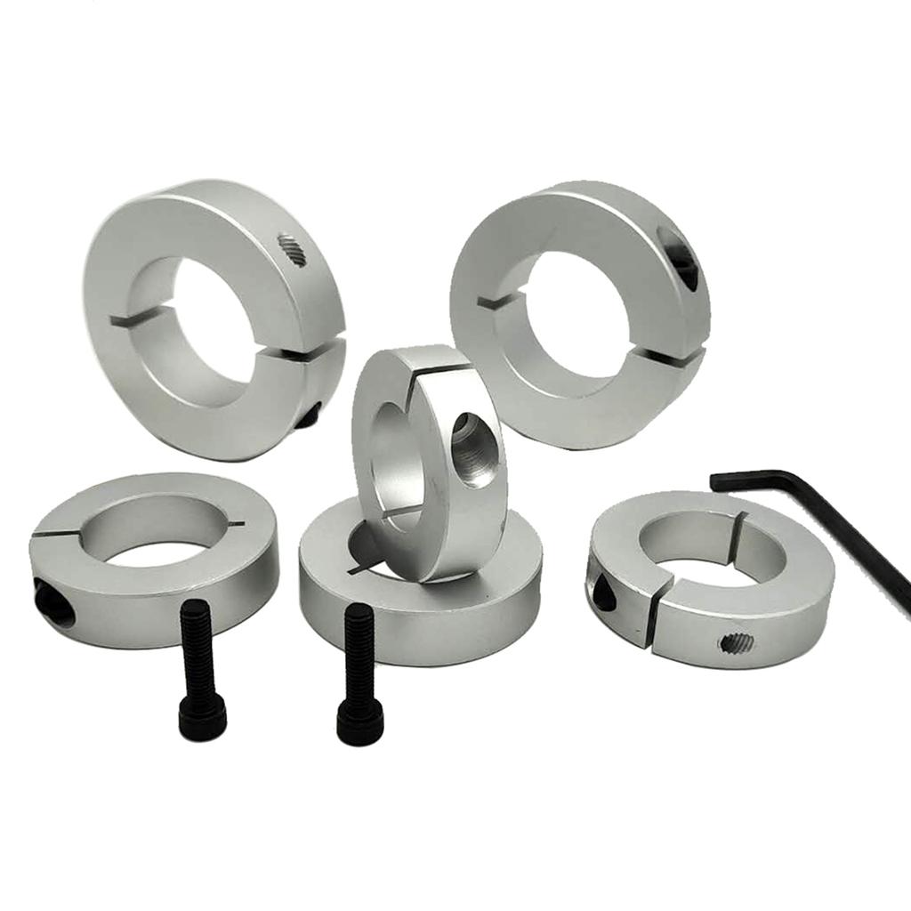 Durable Optical Axis Fixed Locking Limit Ring Smooth Rod Fixing Block Optical Axis Carbon Steel Block Clamp Shaft Sleeve