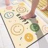 Bathroom Super Absorbent Floor Mat Doormat Anti Slip Soft Diatomite Mud Floor Mat Easy To Clean Door Mat
