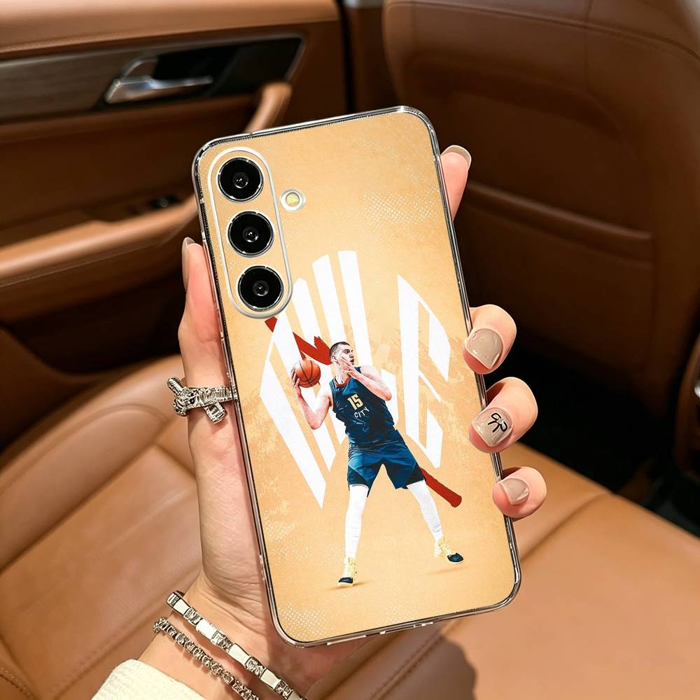 Прозрачный мягкий силиконовый чехол для телефона N-Nikola- Jokic 15 MVP для Samsung Galaxy A71, A70, A52, A51, A40, A30