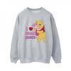Womens/Ladies Winnie The Pooh Mum Best Hugs Sweatshirt