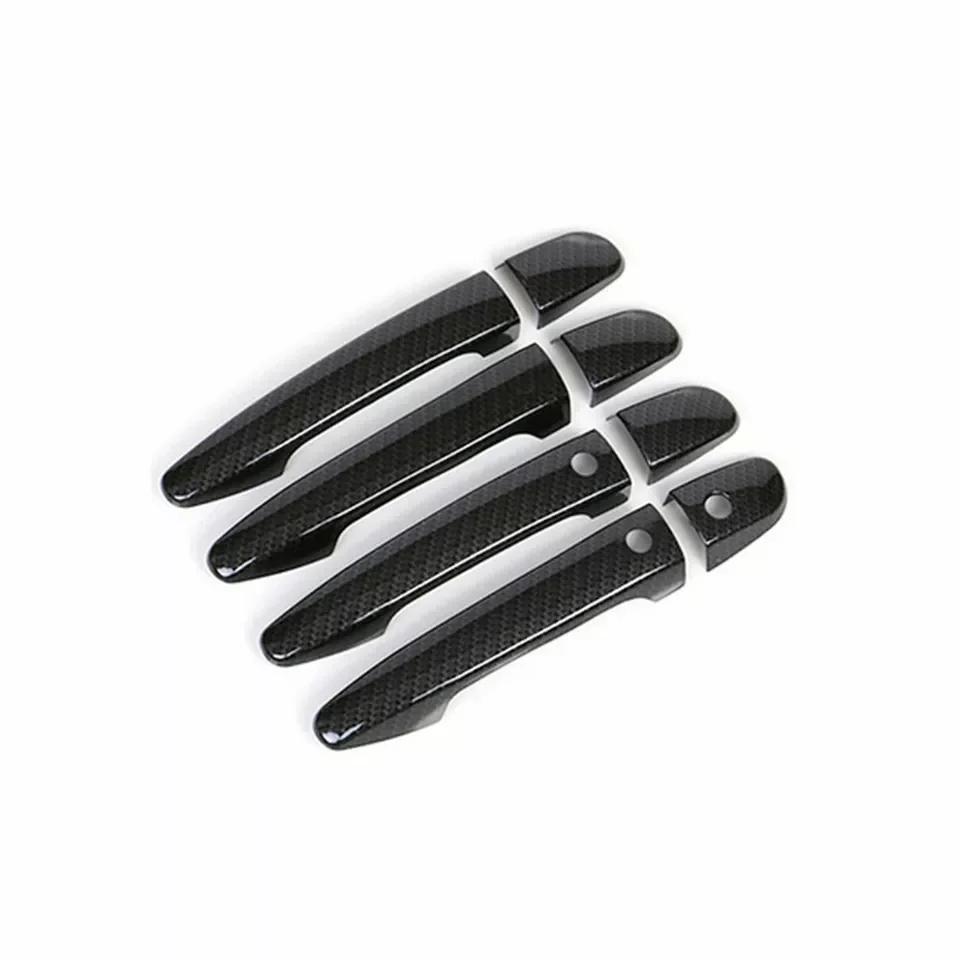 LHD For Mazda 2 3 6 CX3 CX5 2014 2015 2016 2017 2018 Car Smart Keyless Door Handle Cover Trim Carbon Fiber Accessories