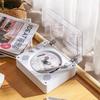 10 Вт 5 В винтажный виниловый CD-плеер мобильный Bluetooth большой аккумулятор звуковая система стерео двойной динамик проигрыватель пластинок