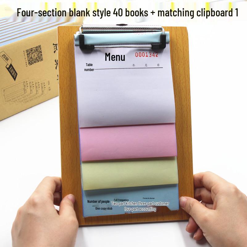Набор из 50 штук безкопировальных меню для ресторанов и напитков: Одно- и четырехлистные листы с бесплатной доставкой.