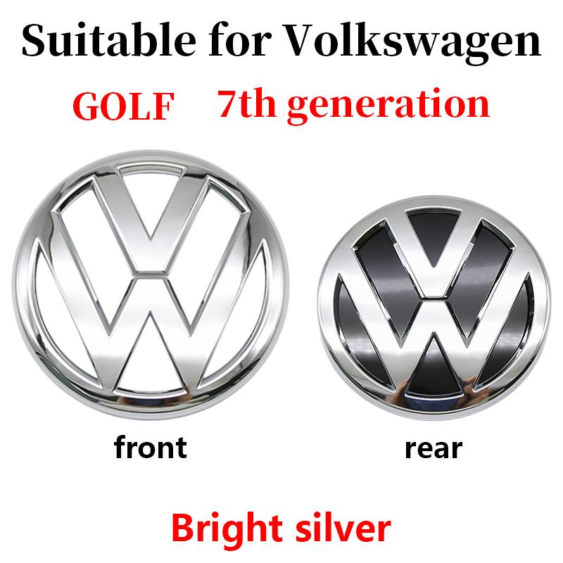 Volkswagen VW Golf 7 MK7 Front Hood Rear Boot Emblem Cover Trim Logo Badge Sticker Exterior Decoration Car Styling 2013-2017 zl3
