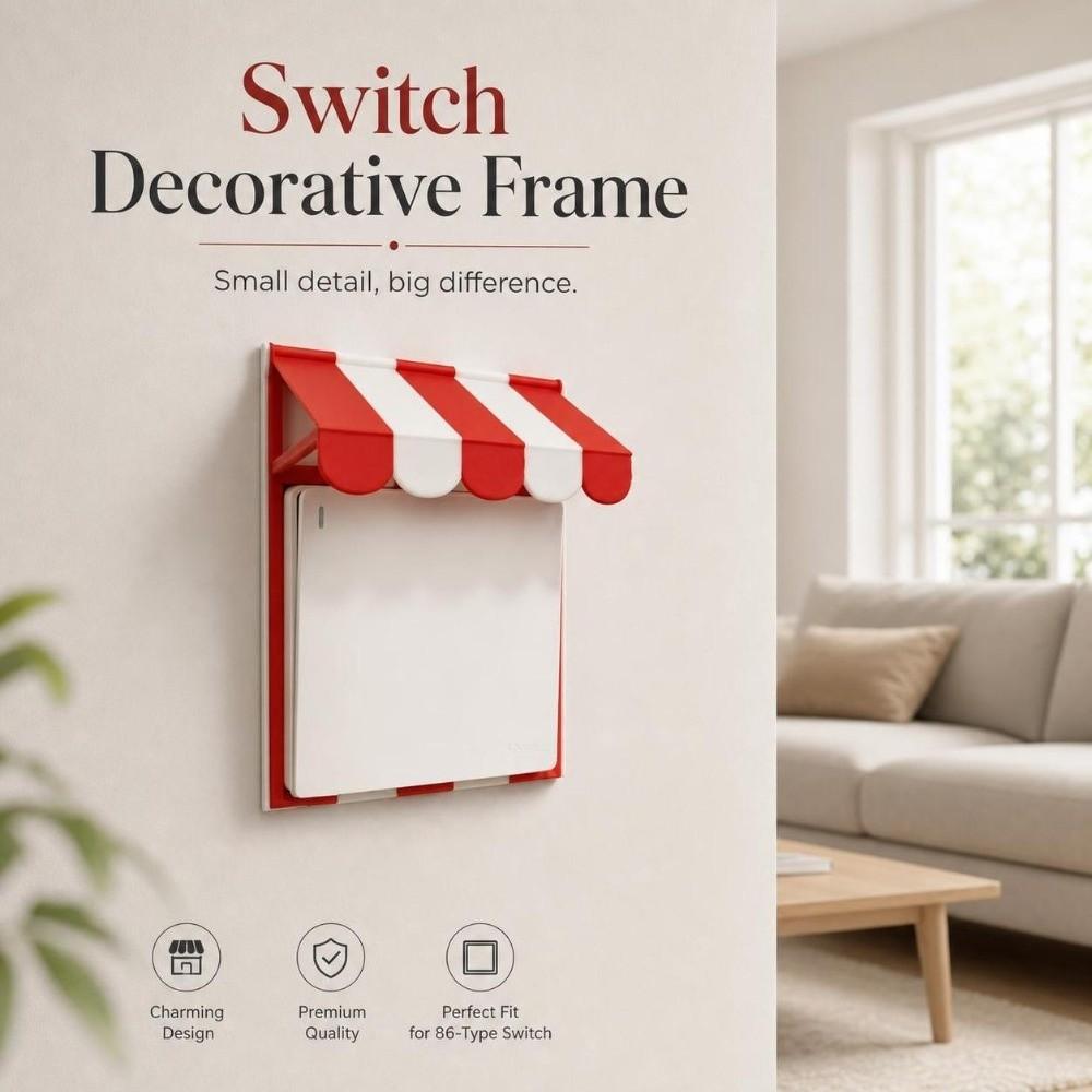 86 Type Switch Decorative Frame 3D Printed Wall Decor Cover Switch Frame Cover Gift for Friends